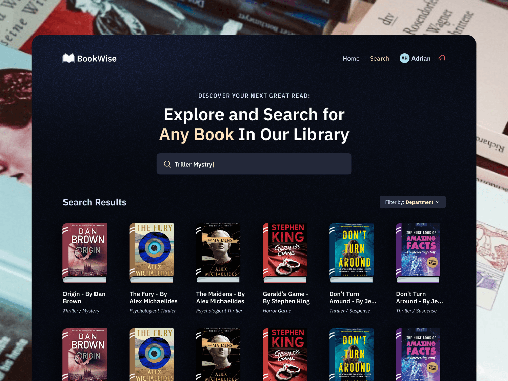Library Management System - Web App project preview